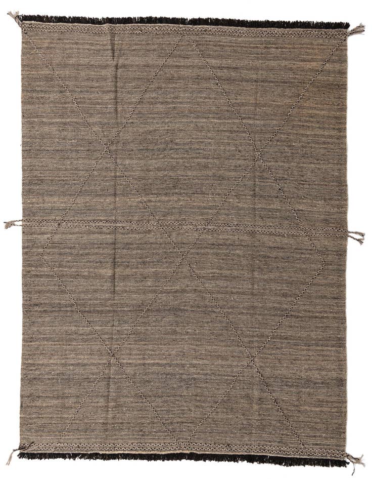 Detail image of 8' 5 x 9' 8 Hand Knotted Moroccan Wool Rug