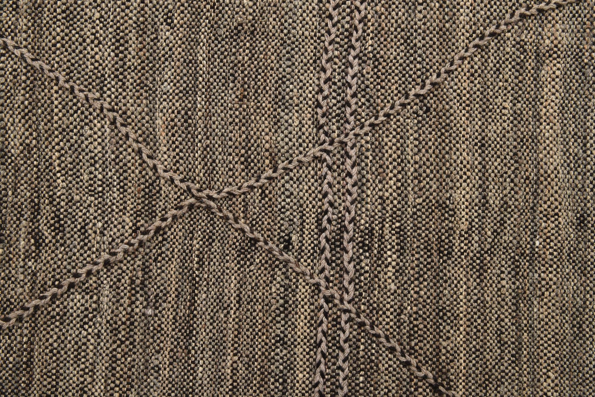 6' 9 x 9' 7 Hand Knotted Moroccan Wool Rug