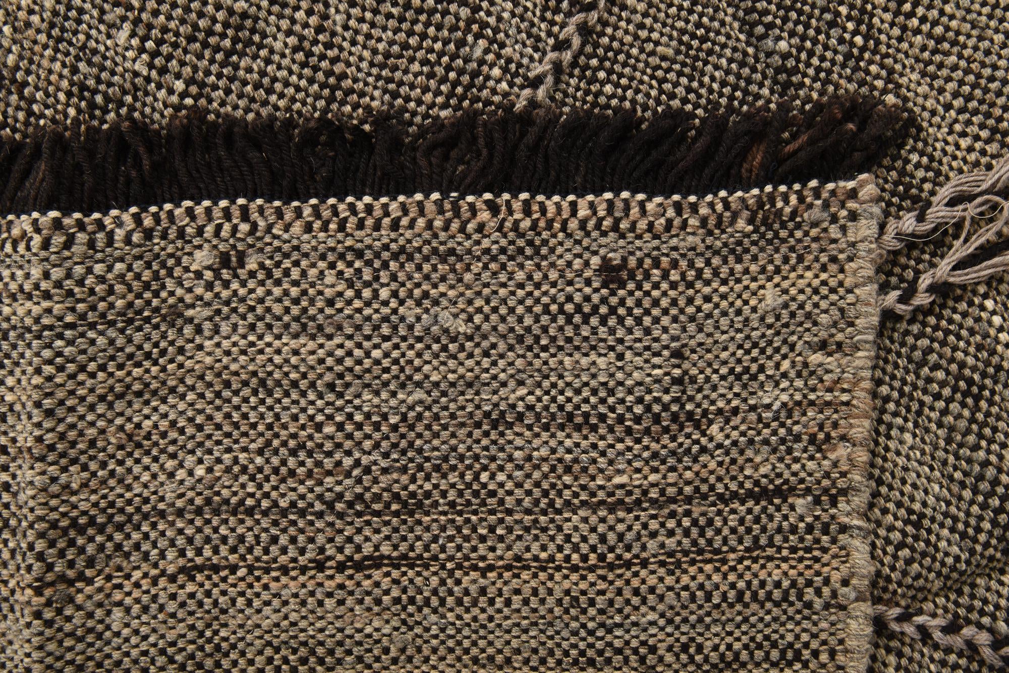 6' 9 x 9' 7 Hand Knotted Moroccan Wool Rug