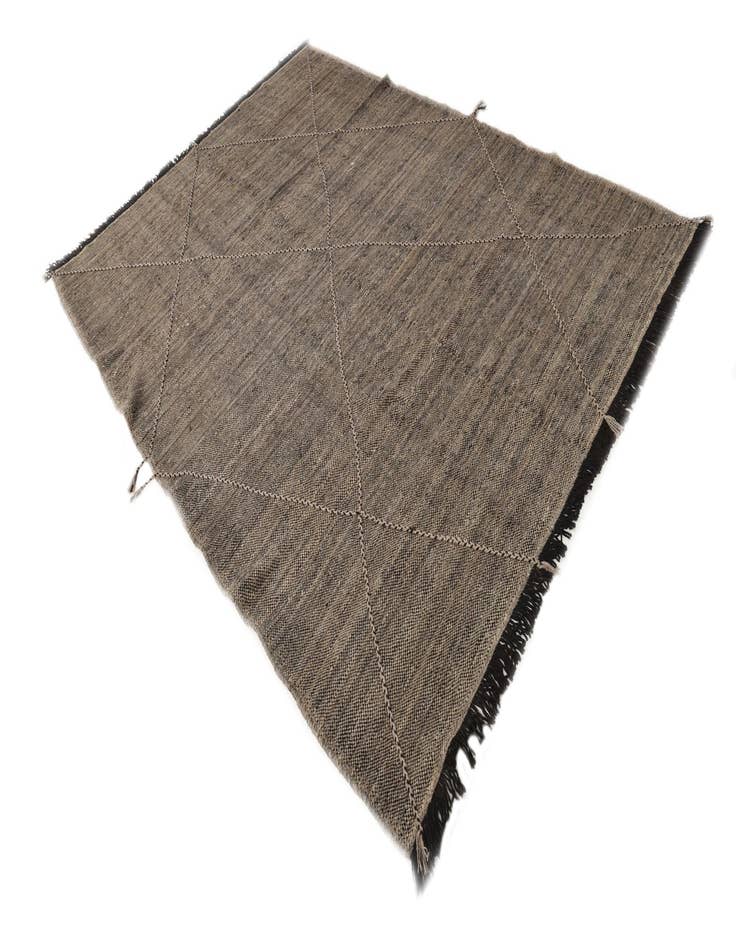 Detail image of 6' 9 x 9' 3  Hand Knotted Moroccan Wool Rug