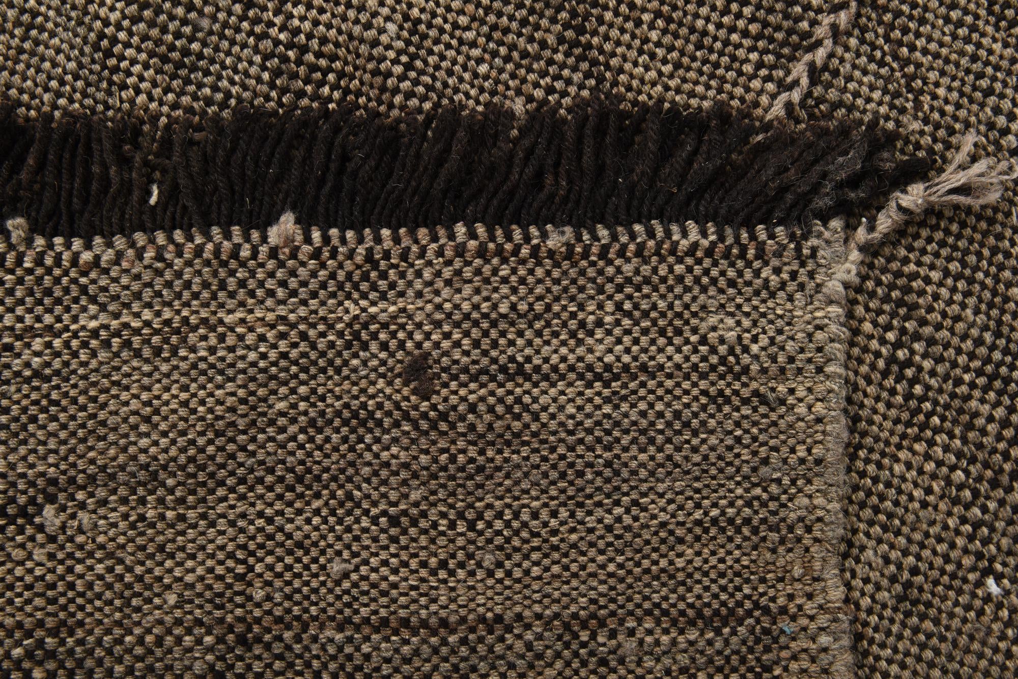 6' 9 x 9' 3 Hand Knotted Moroccan Wool Rug