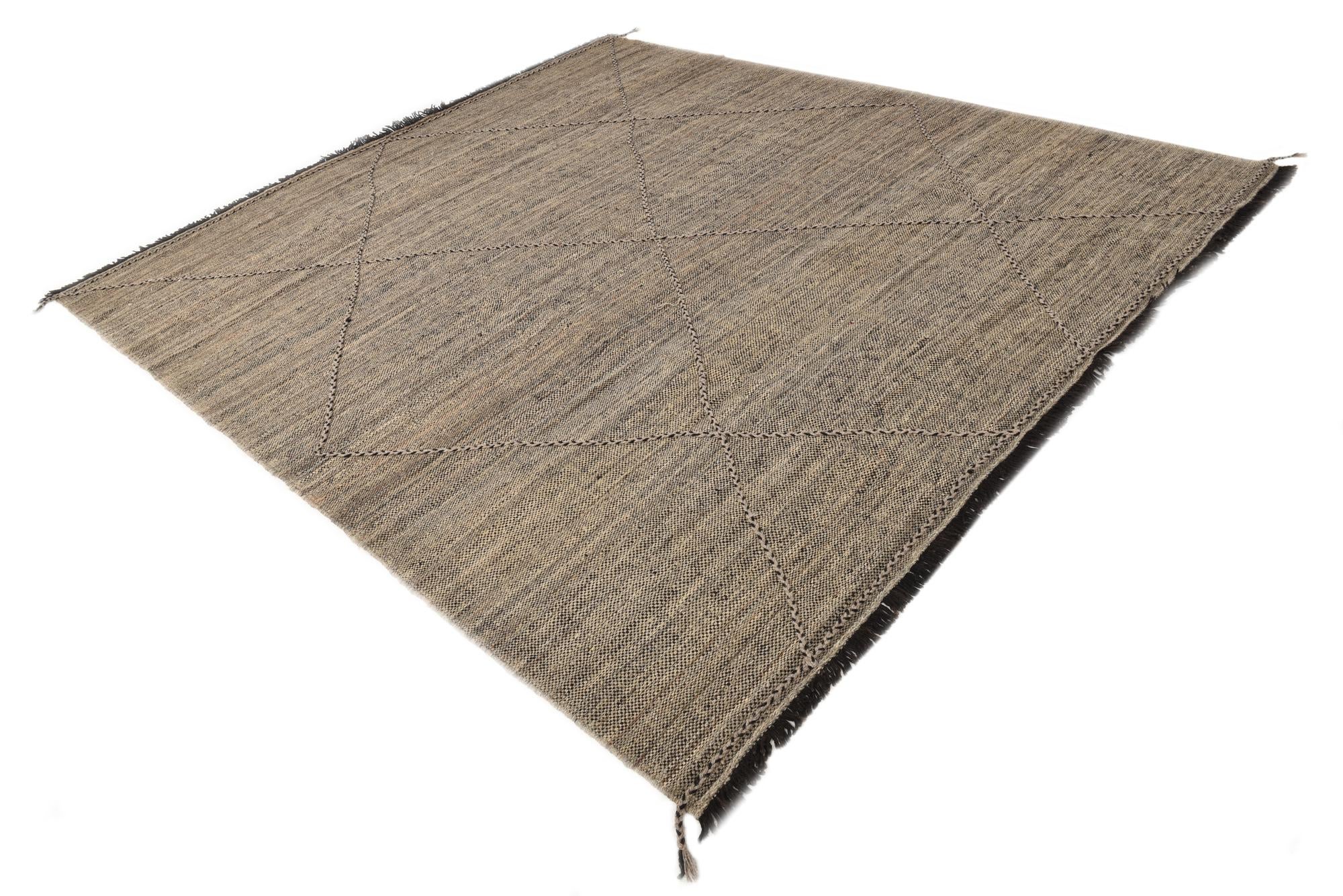 8' 6 x 9' 6 Hand Knotted Moroccan Wool Rug