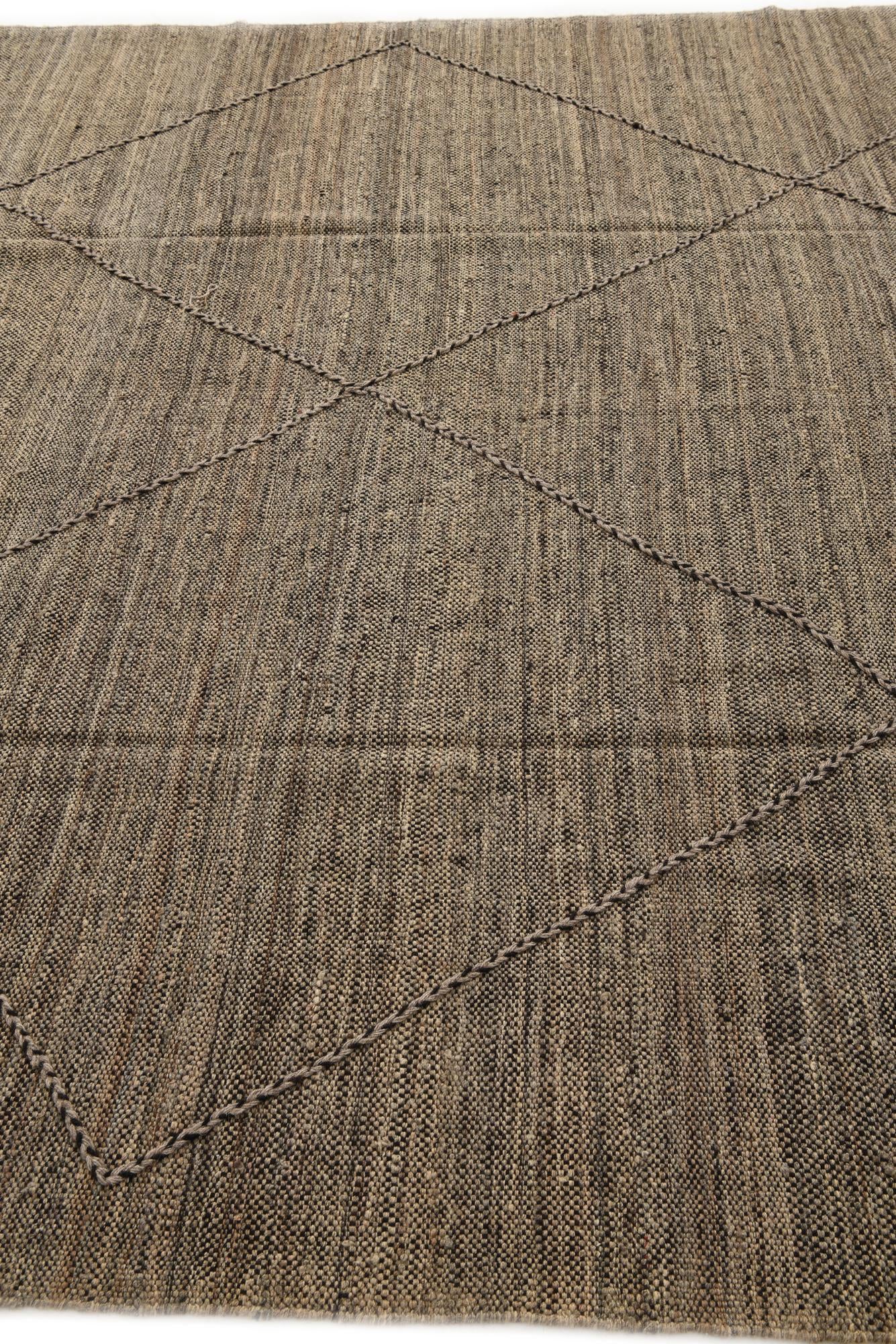 8' 6 x 9' 6 Hand Knotted Moroccan Wool Rug