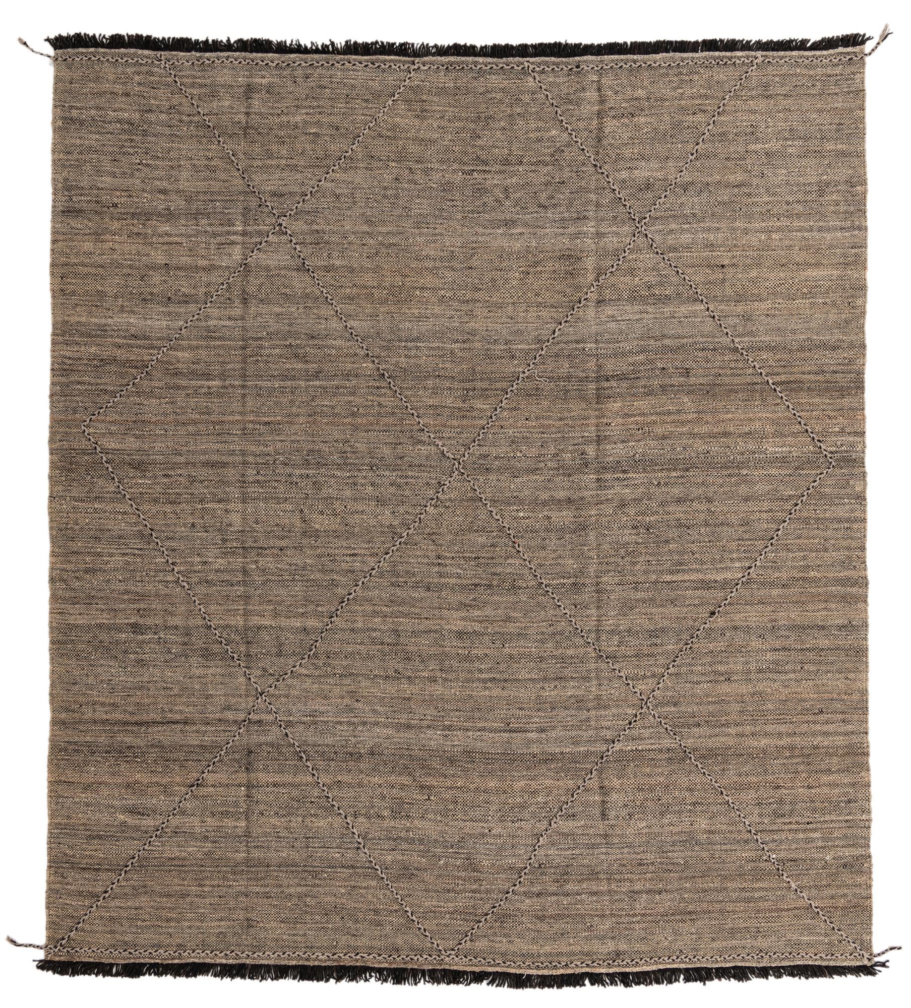 8' 6 x 9' 6 Hand Knotted Moroccan Wool Rug