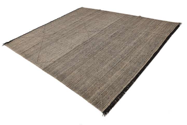 8' 6 x 9' 9 Hand Knotted Moroccan Wool Rug