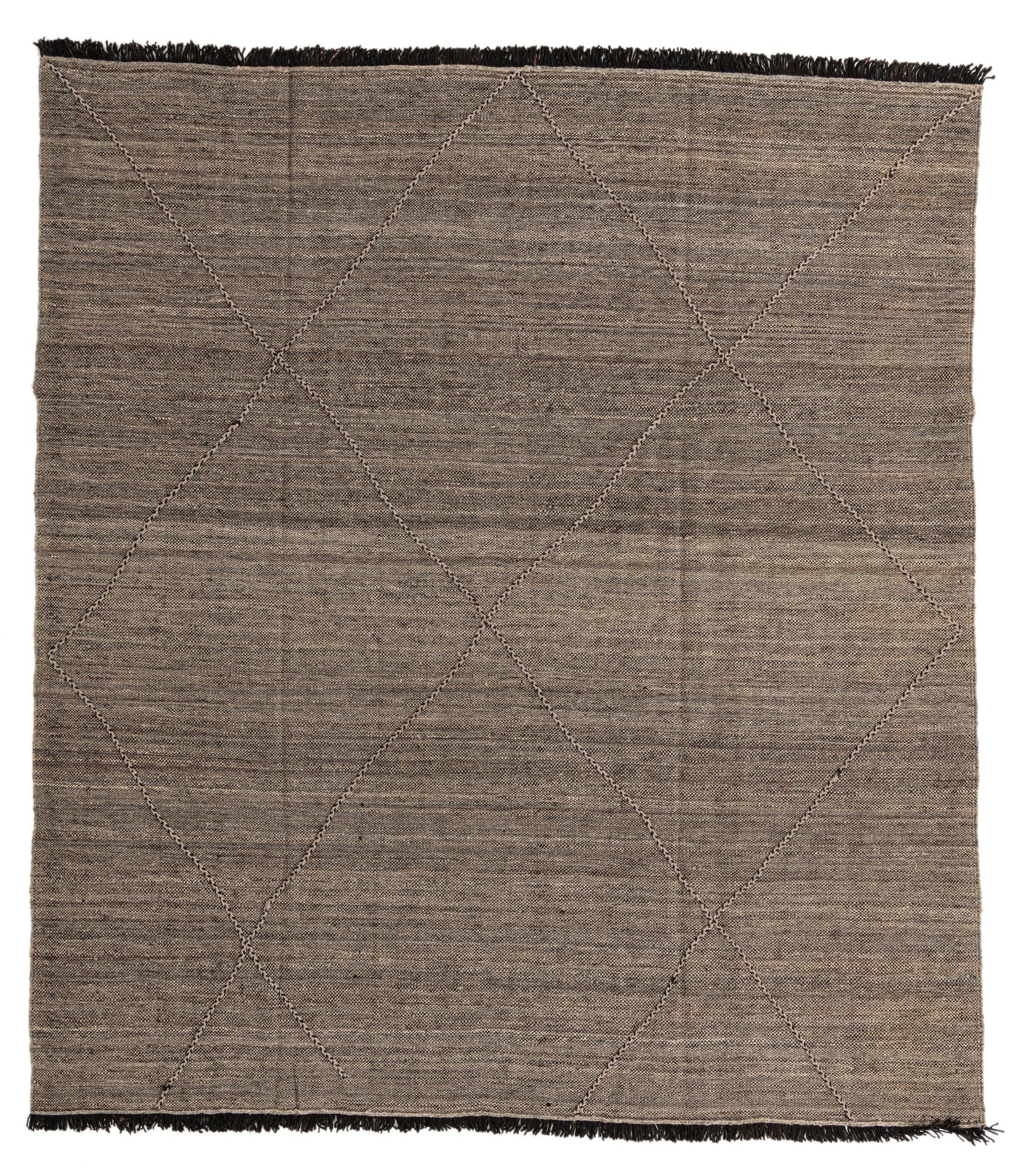 8' 6 x 9' 9 Hand Knotted Moroccan Wool Rug