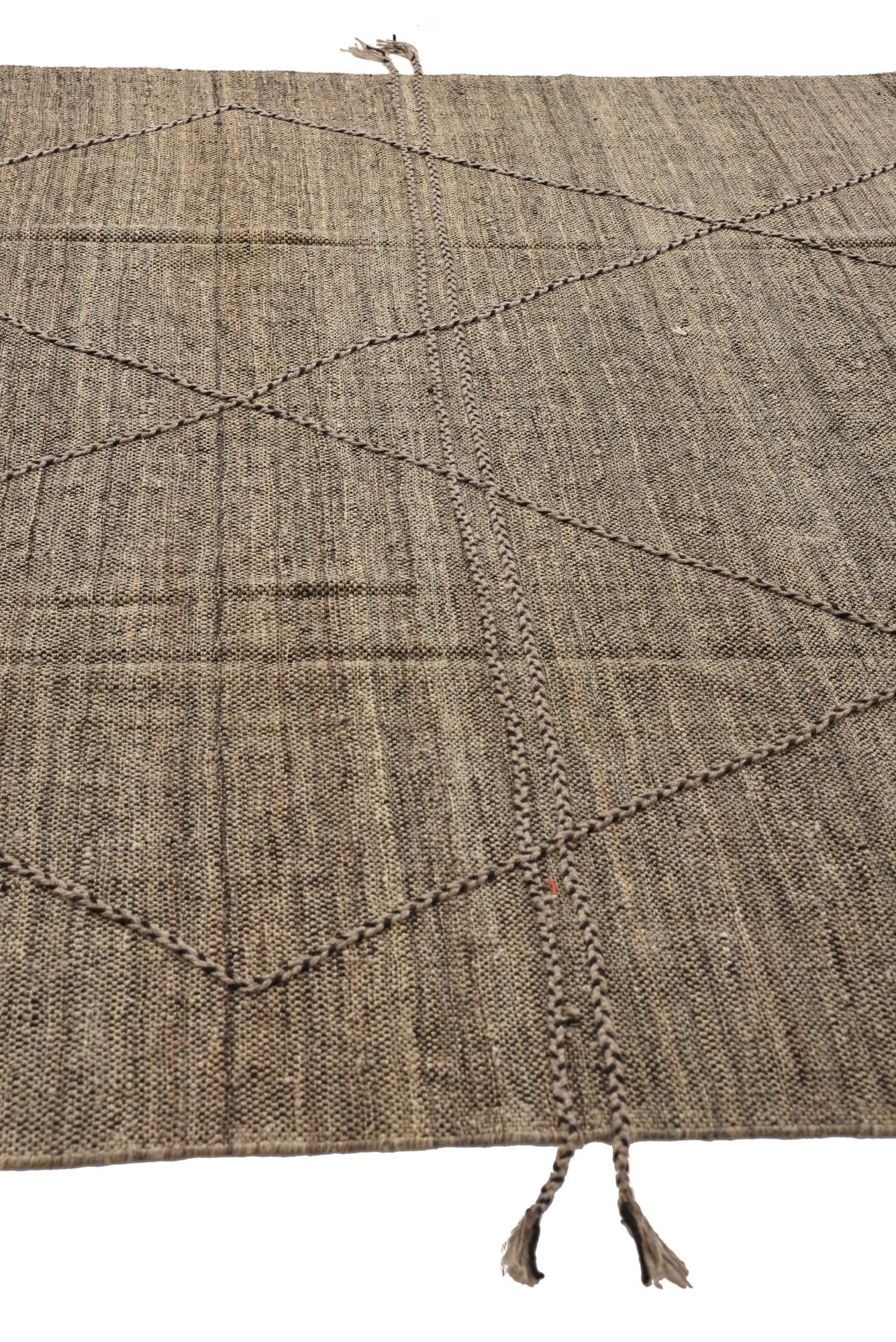 8' 4 x 9' 8 Hand Knotted Moroccan Wool Rug