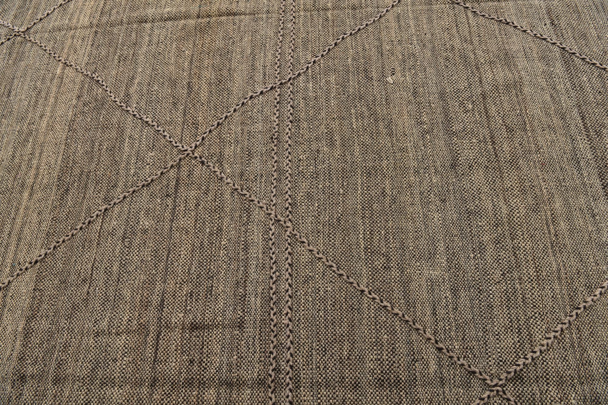 8' 4 x 9' 8 Hand Knotted Moroccan Wool Rug