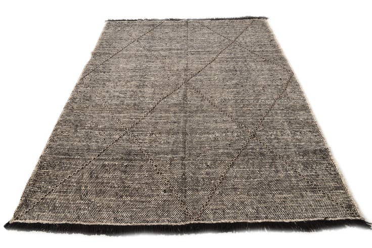 Detail image of 5' 10 x 7' 7 Hand Knotted Moroccan Wool Rug