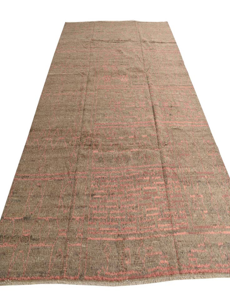 Detail image of 9' 2 x 12' 7  Hand Knotted Moroccan Wool Rug