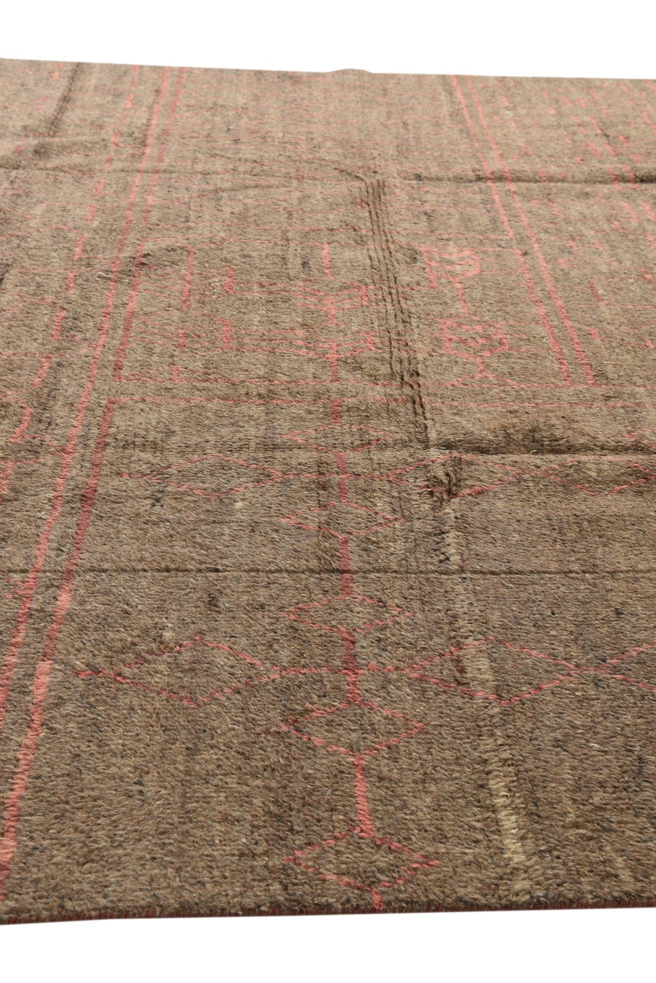 9' 2 x 12' 7 Hand Knotted Moroccan Wool Rug