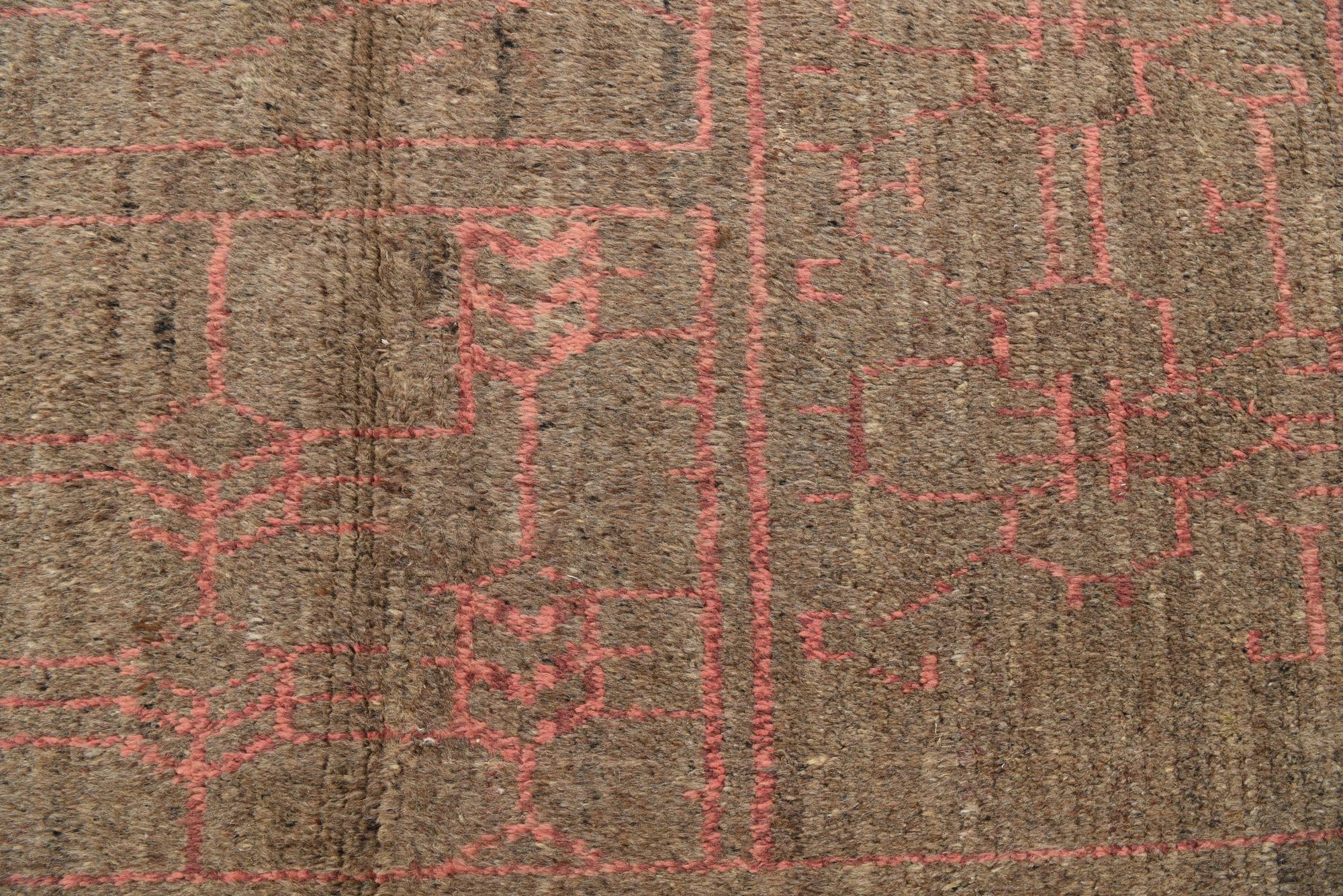 9' 2 x 12' 7 Hand Knotted Moroccan Wool Rug