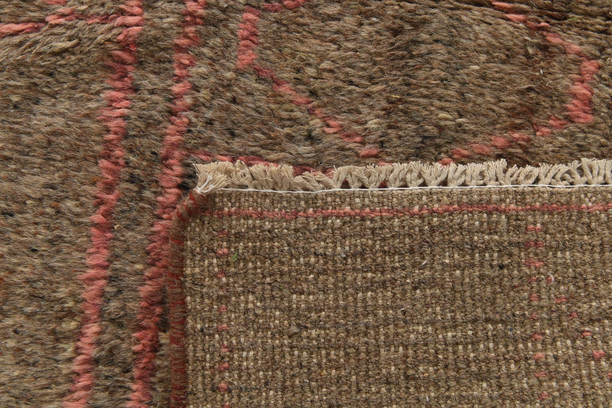 9' 2 x 12' 7 Hand Knotted Moroccan Wool Rug