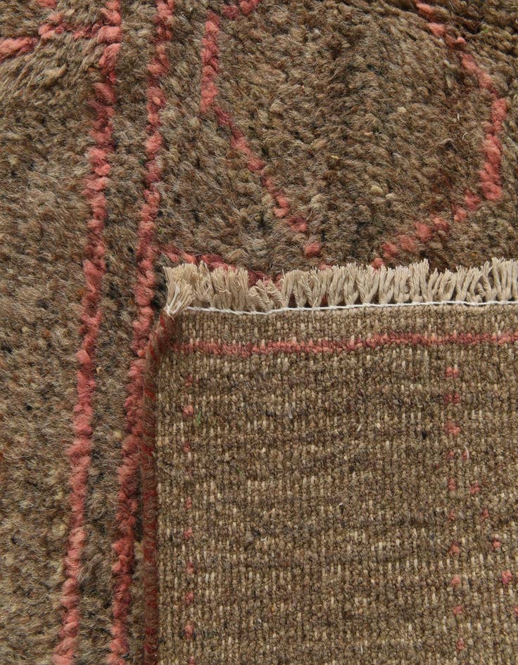 Detail image of 9' 2 x 12' 7  Hand Knotted Moroccan Wool Rug