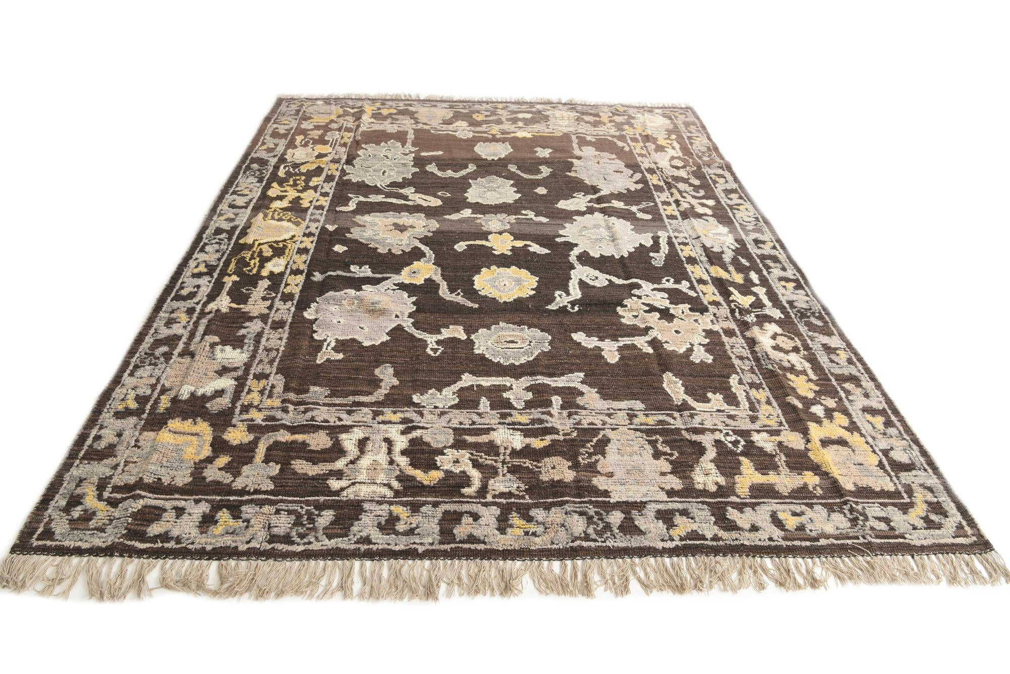 8' x 10' 3 Hand Knotted Moroccan Wool Rug