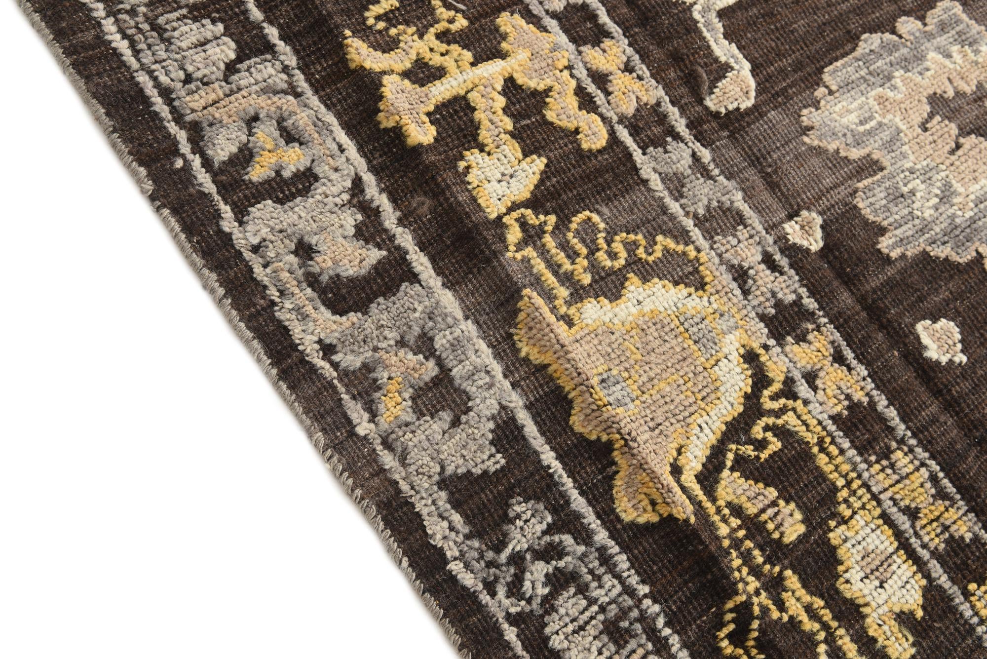 8' x 10' 3 Hand Knotted Moroccan Wool Rug