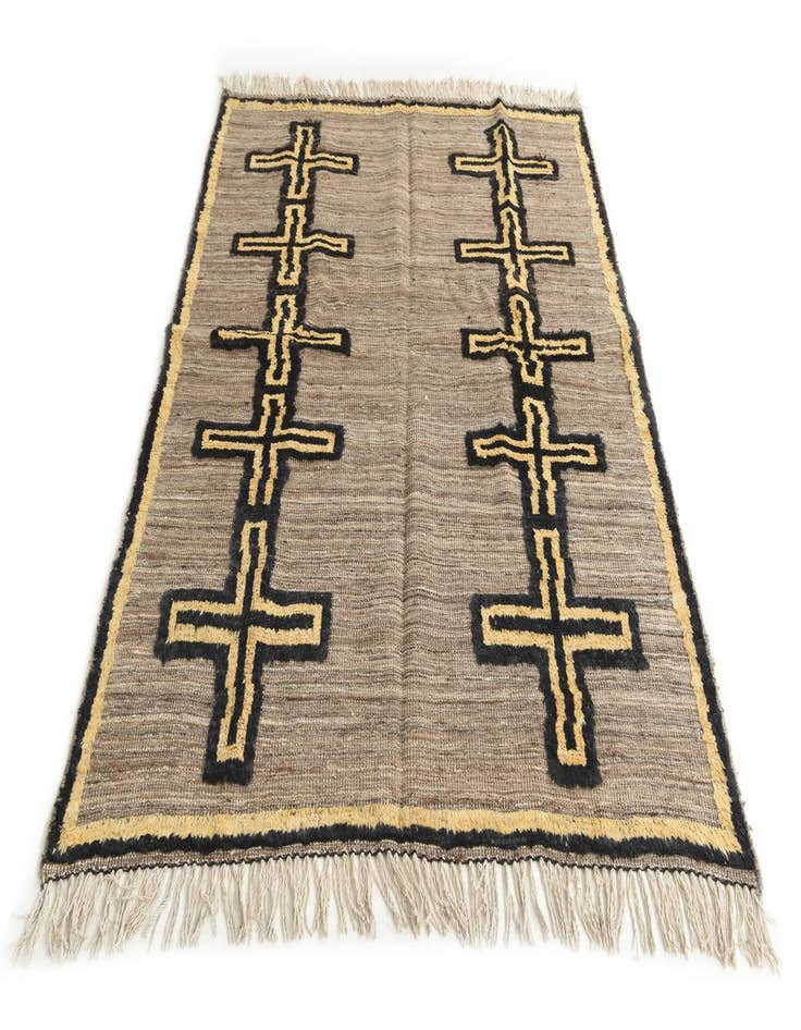 Detail image of 5' 1 x 6' 10  Hand Knotted Moroccan Wool Rug