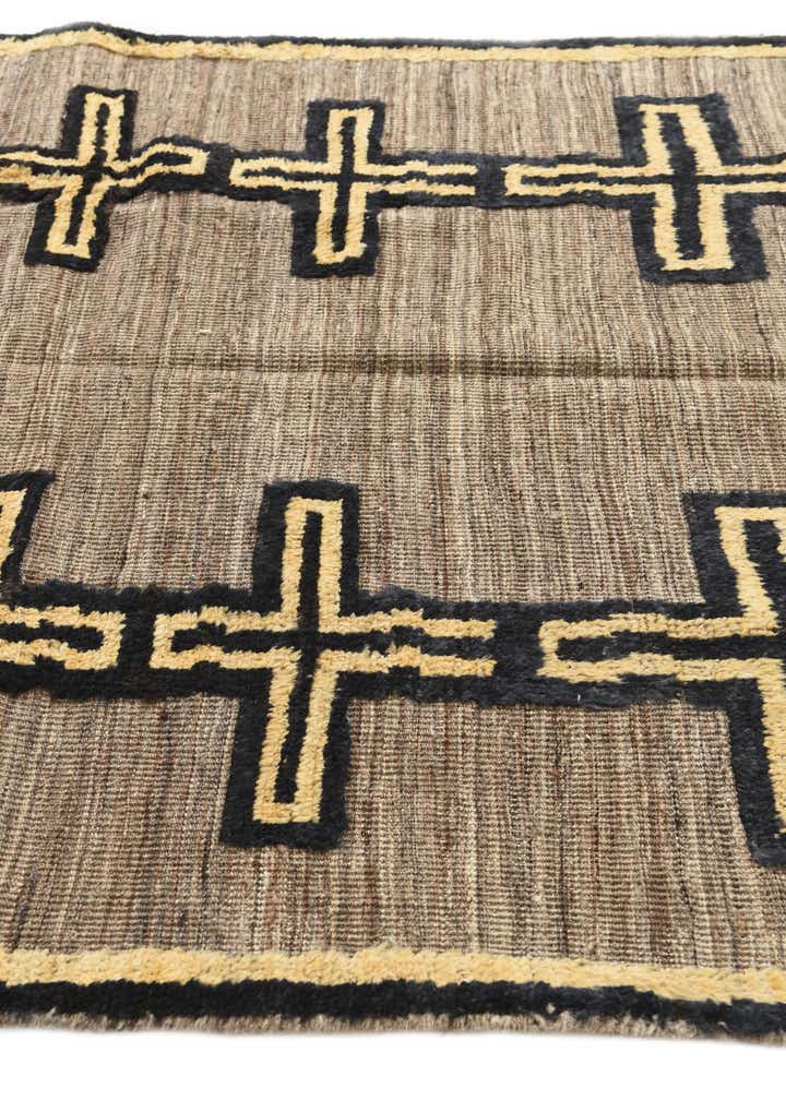 5' 1 x 6' 10 Hand Knotted Moroccan Wool Rug