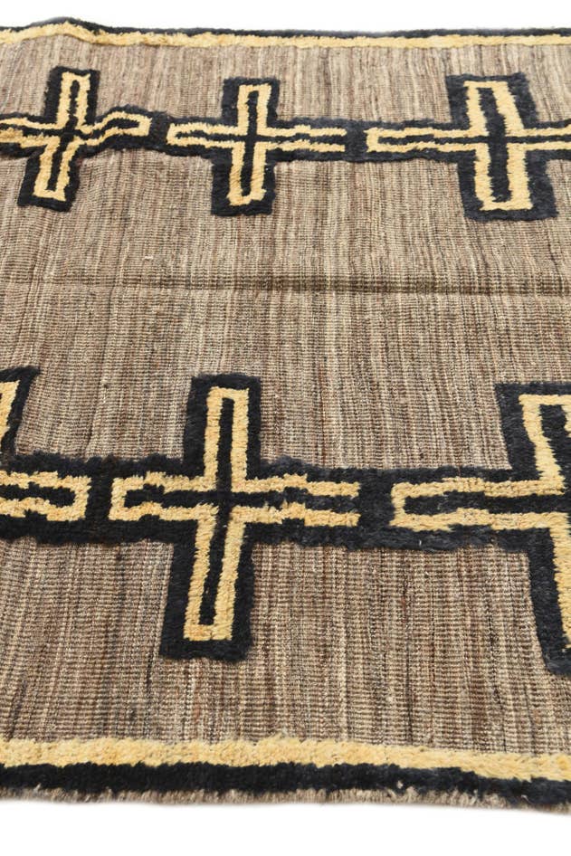 Detail image of 5' 1 x 6' 10 Hand Knotted Moroccan Wool Rug