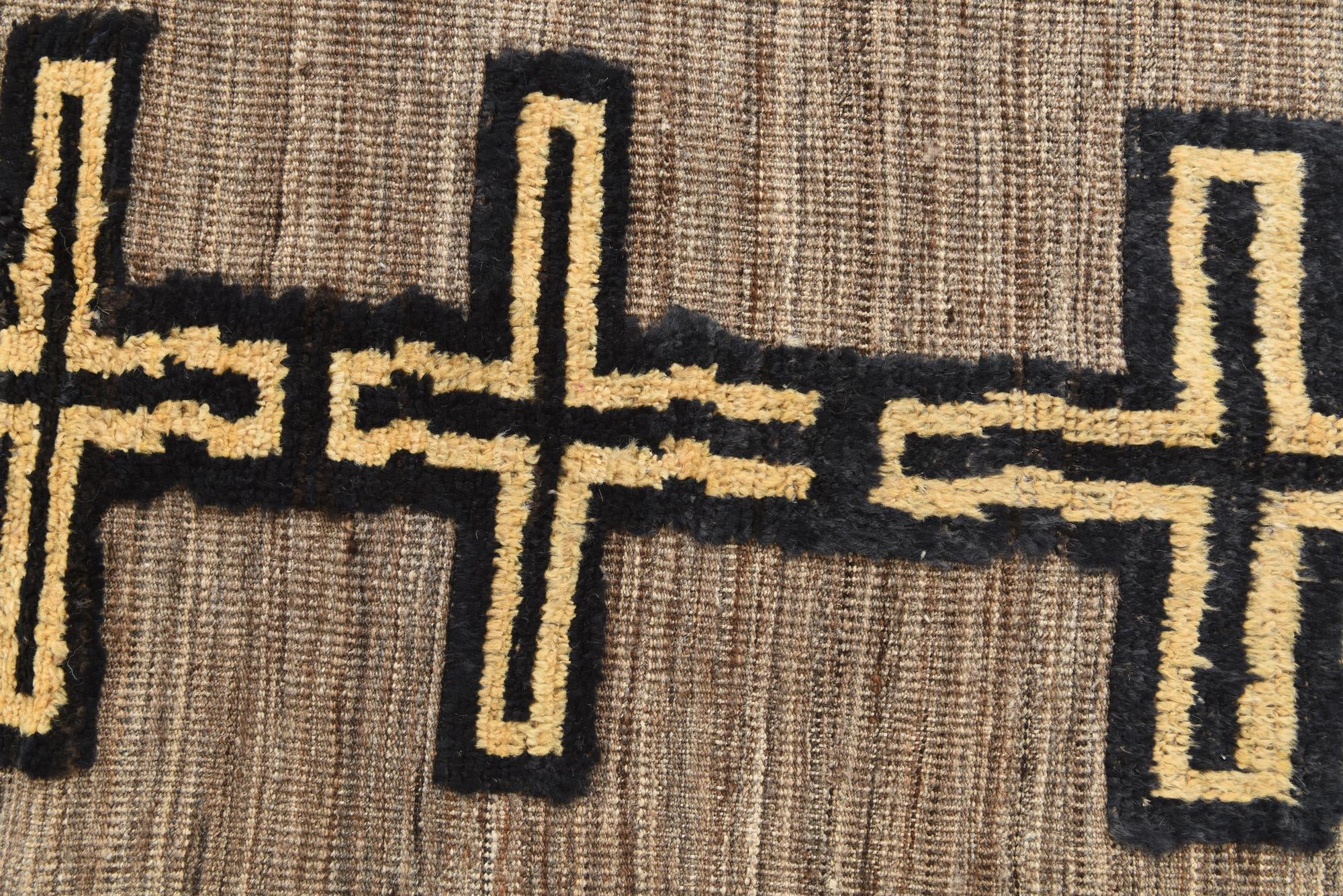 5' 1 x 6' 10 Hand Knotted Moroccan Wool Rug