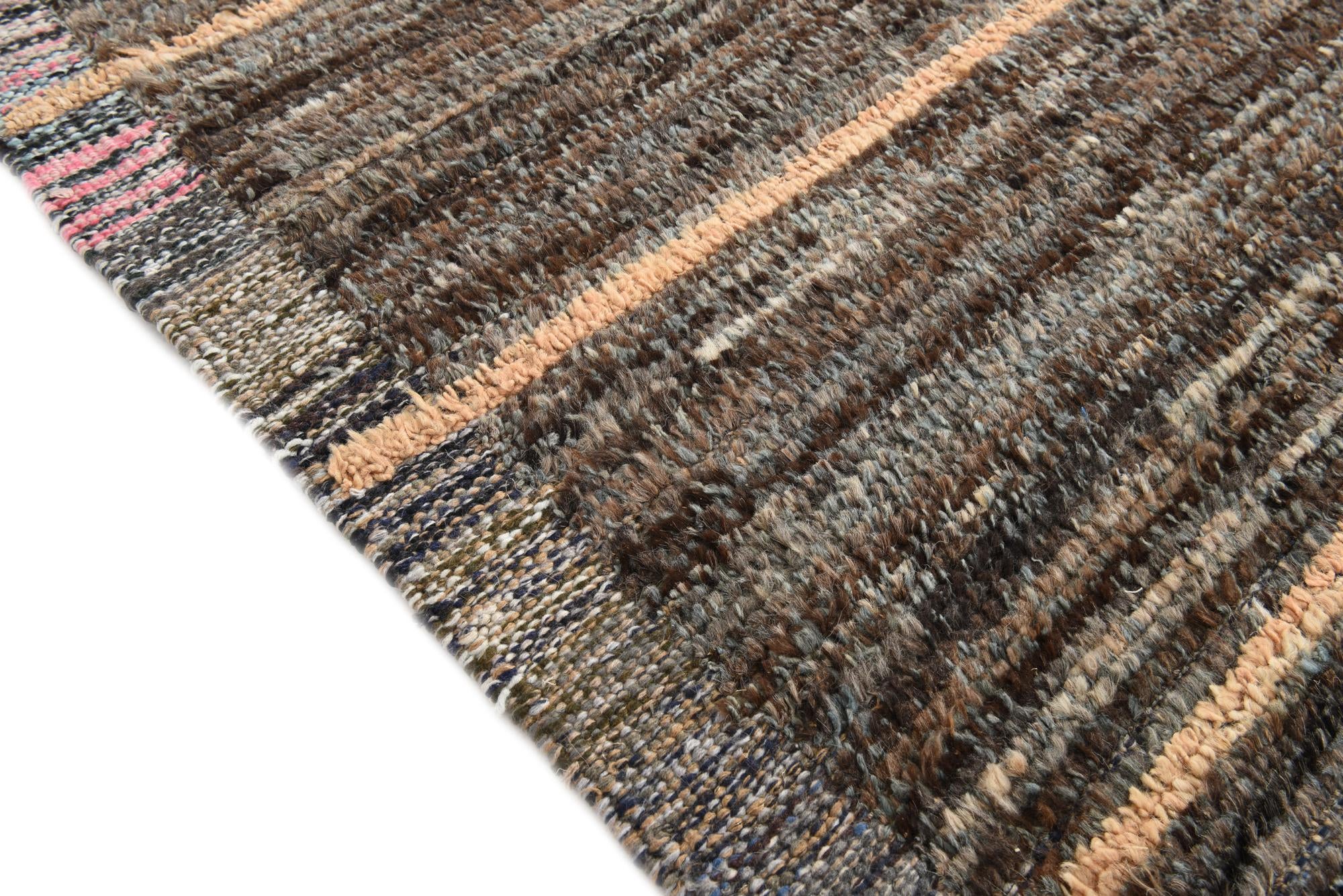 8' 9 x 12' 9 Hand Knotted Moroccan Wool Rug