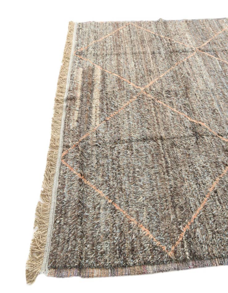 Detail image of 9' x 12' 7  Hand Knotted Moroccan Wool Rug