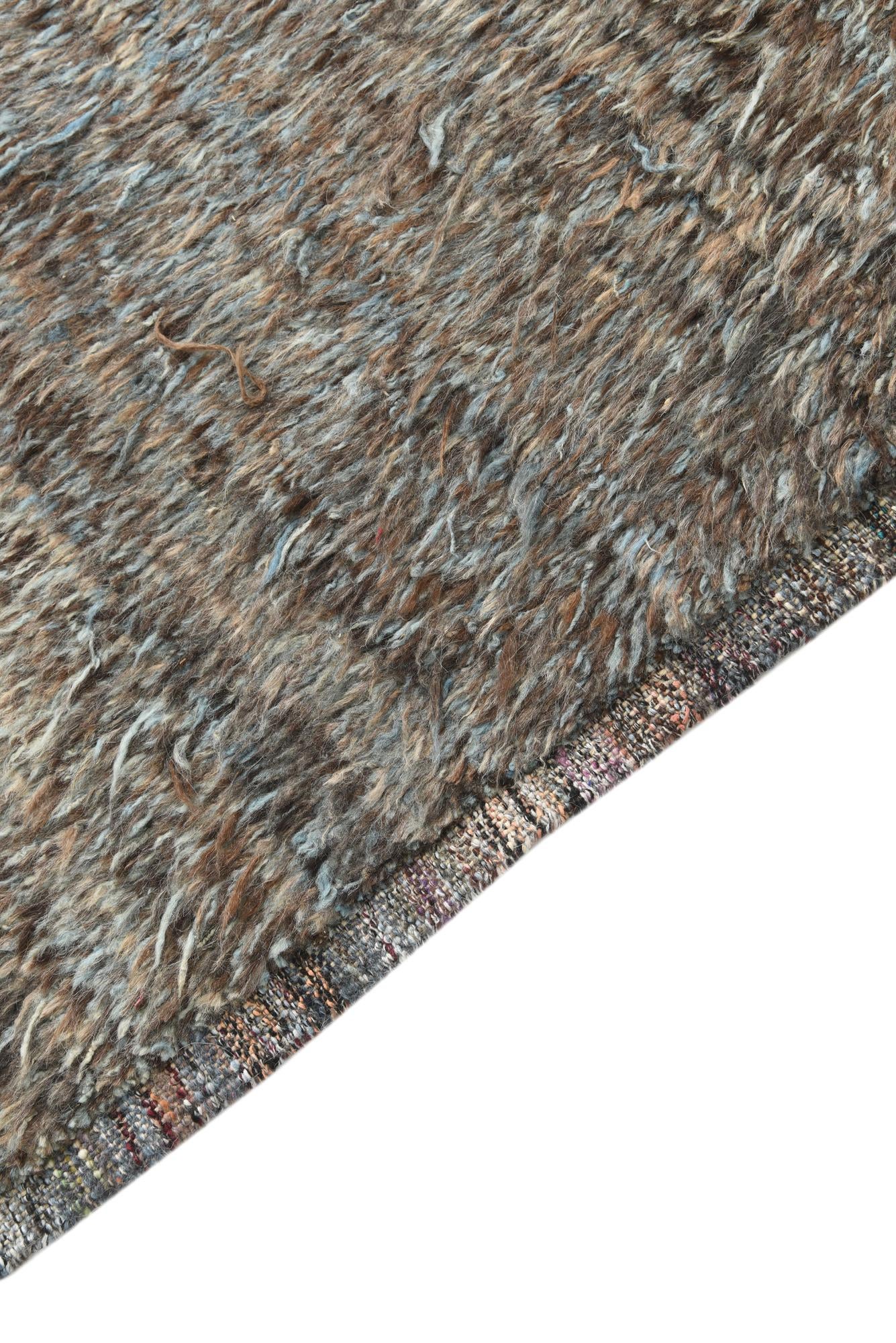 9' x 12' 7 Hand Knotted Moroccan Wool Rug