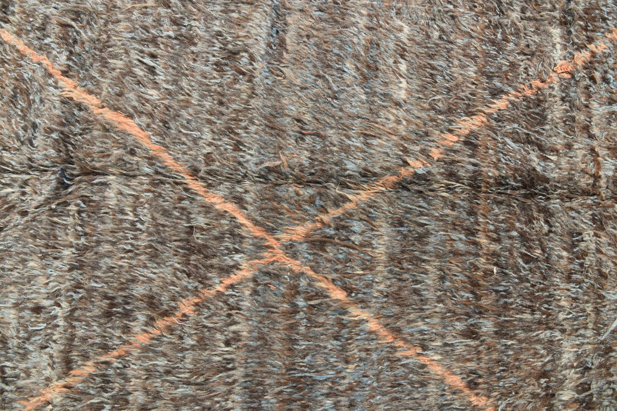 9' x 12' 7 Hand Knotted Moroccan Wool Rug