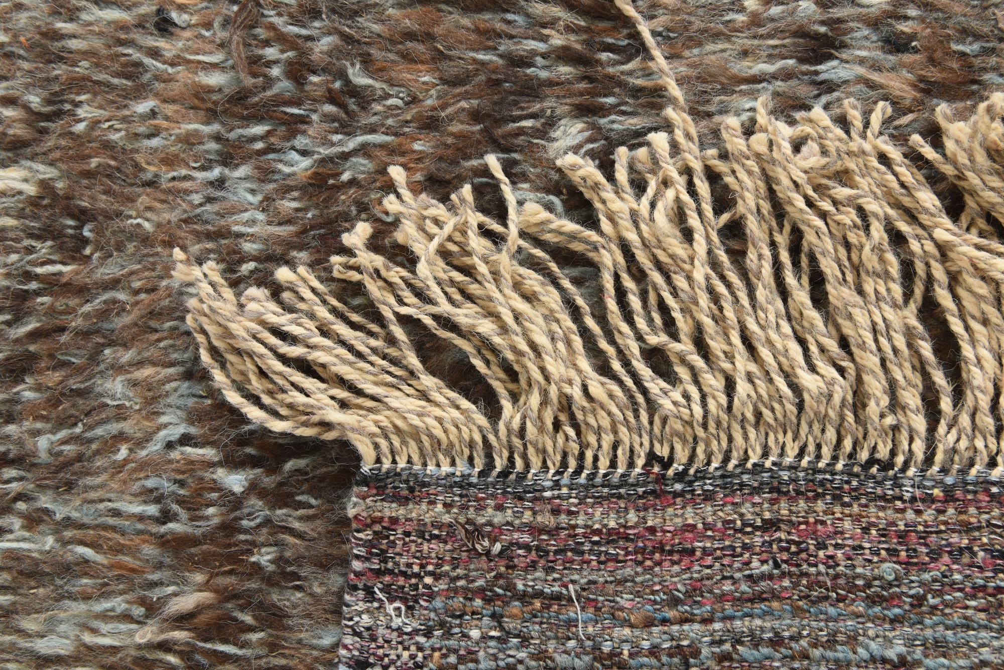 9' x 12' 7 Hand Knotted Moroccan Wool Rug