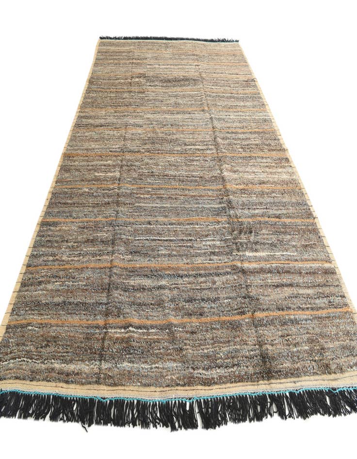 Detail image of 9' 1 x 13' 1  Hand Knotted Moroccan Wool Rug