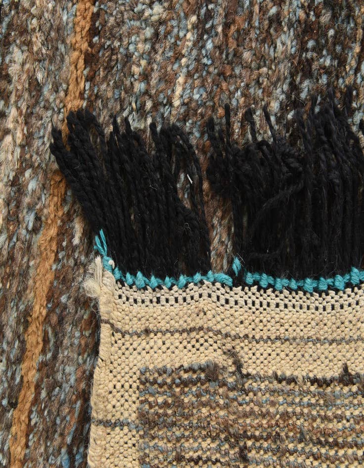 Detail image of 9' 1 x 13' 1  Hand Knotted Moroccan Wool Rug