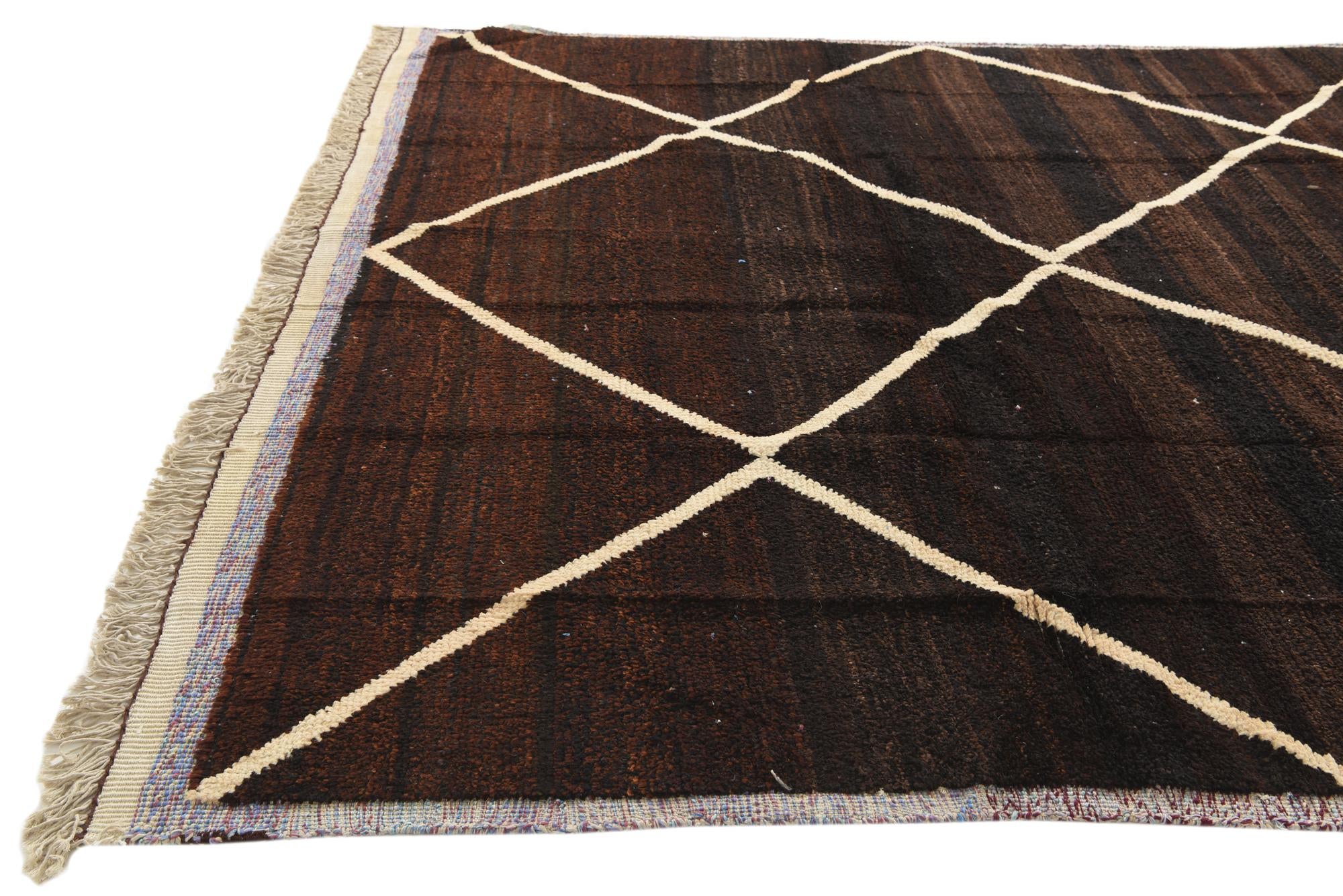 8' 10 x 12' 1 Hand Knotted Moroccan Wool Rug
