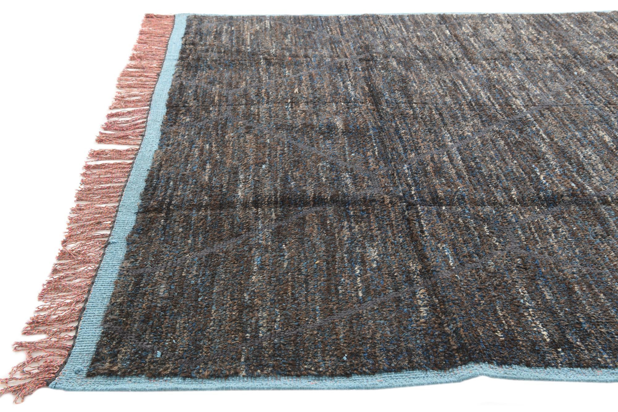 7' 10 x 10' 6 Hand Knotted Moroccan Wool Rug