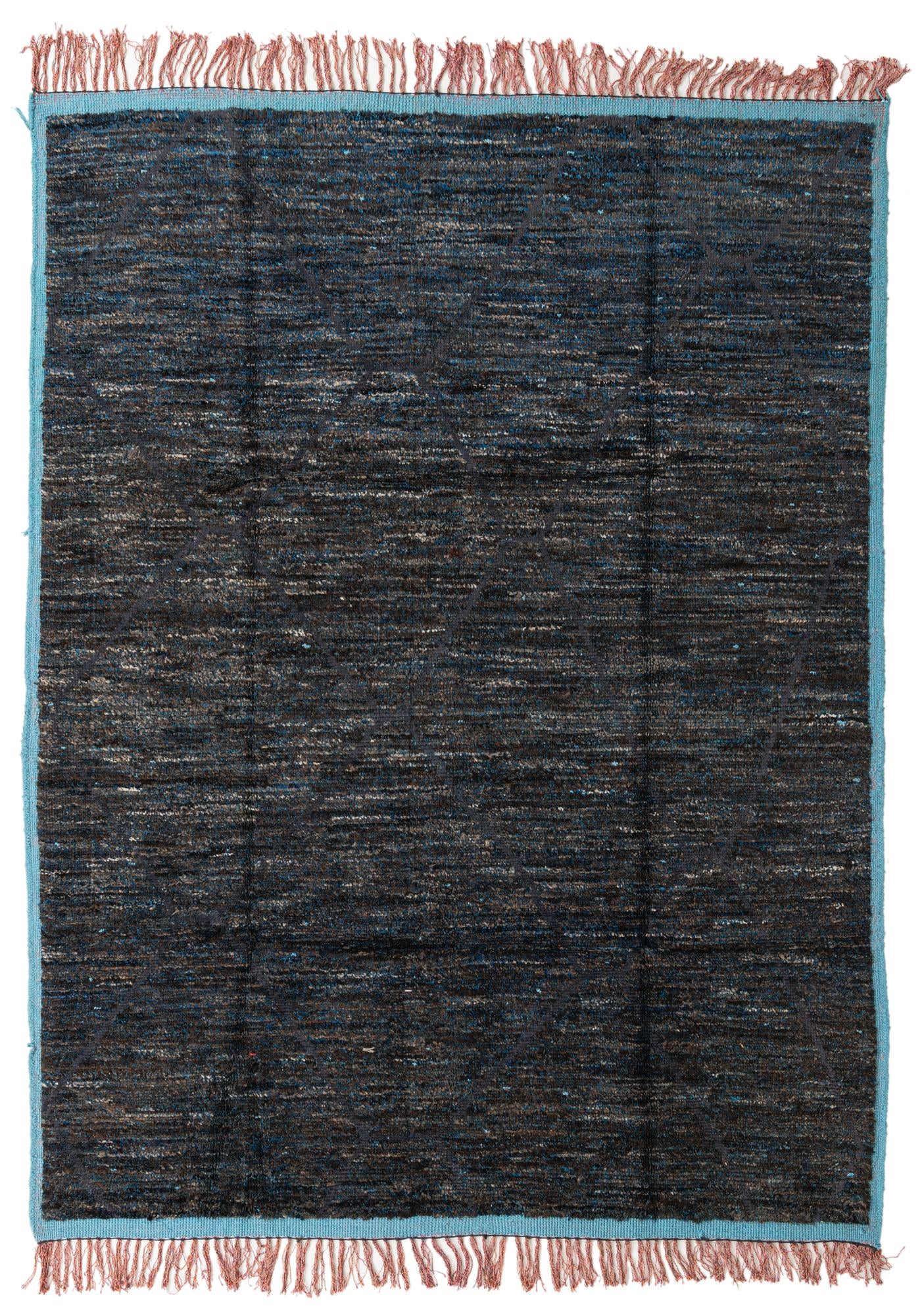 7' 10 x 10' 6 Hand Knotted Moroccan Wool Rug
