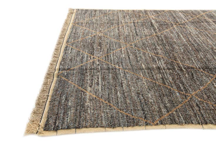 Detail image of 8' x 10' 4 Hand Knotted Moroccan Wool Rug