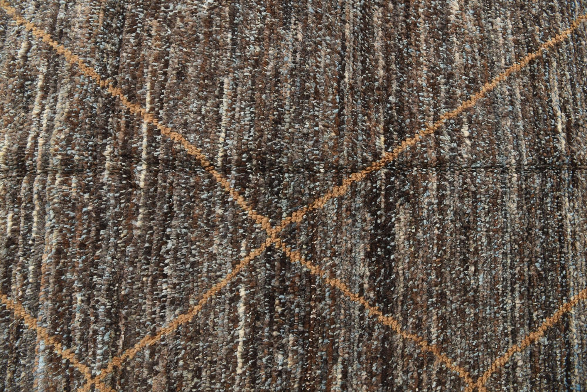 8' x 10' 4 Hand Knotted Moroccan Wool Rug