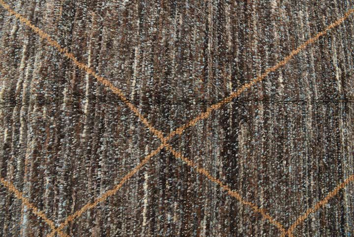 8' x 10' 4 Hand Knotted Moroccan Wool Rug