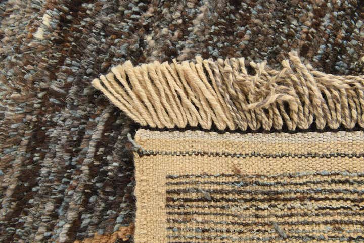 8' x 10' 4 Hand Knotted Moroccan Wool Rug