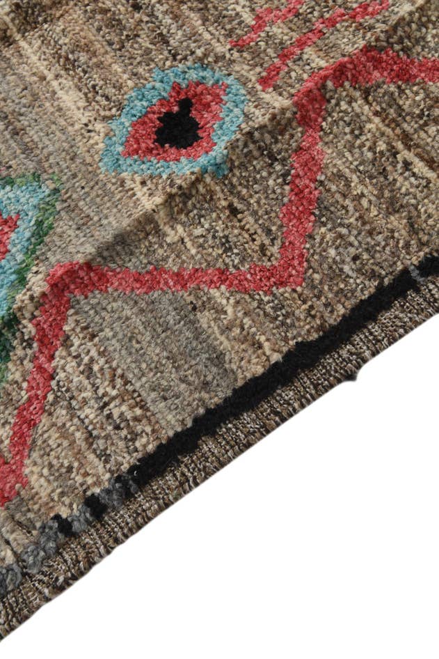 Detail image of 8' 1 x 11' Hand Knotted Moroccan Wool Rug