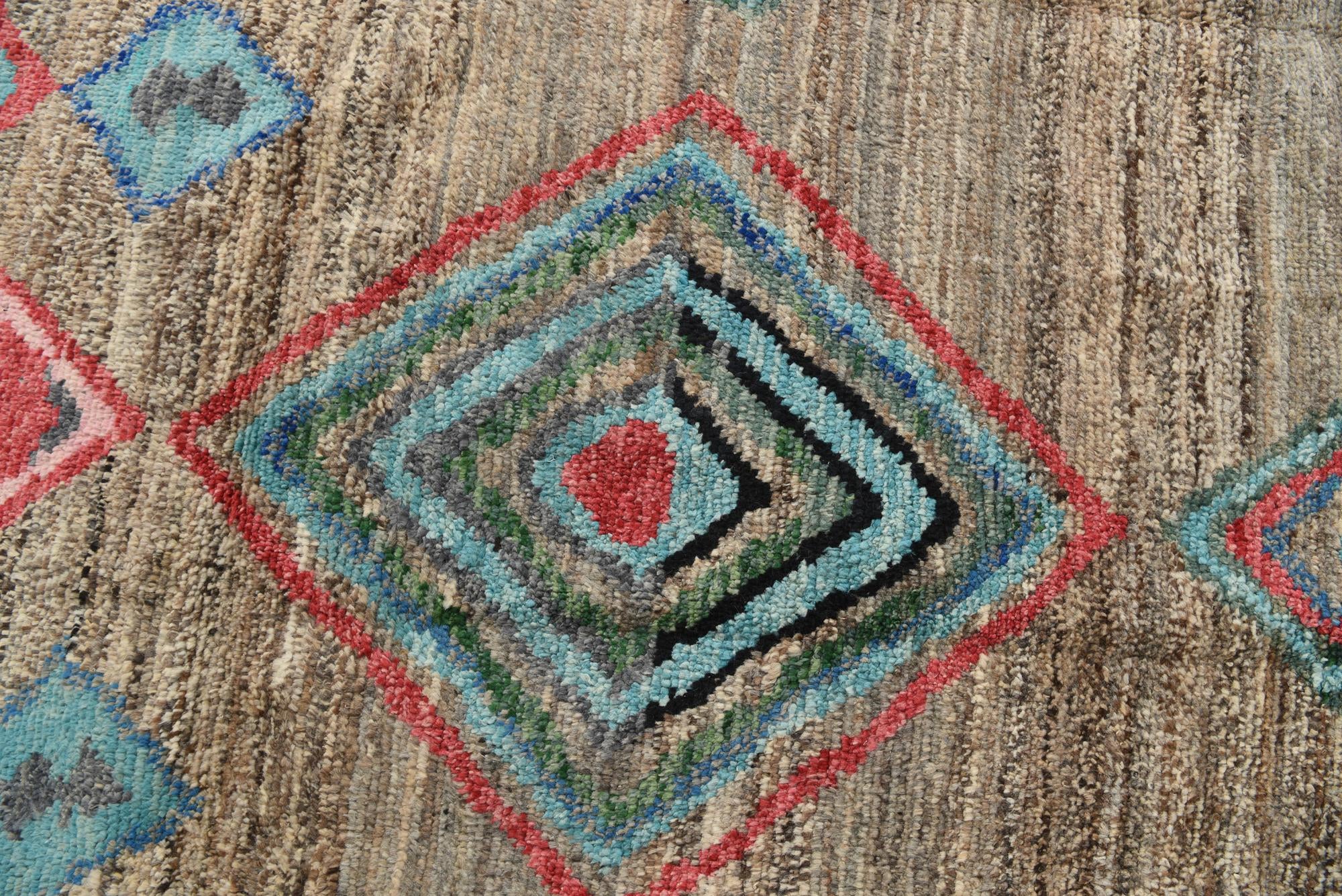 8' 1 x 11' Hand Knotted Moroccan Wool Rug