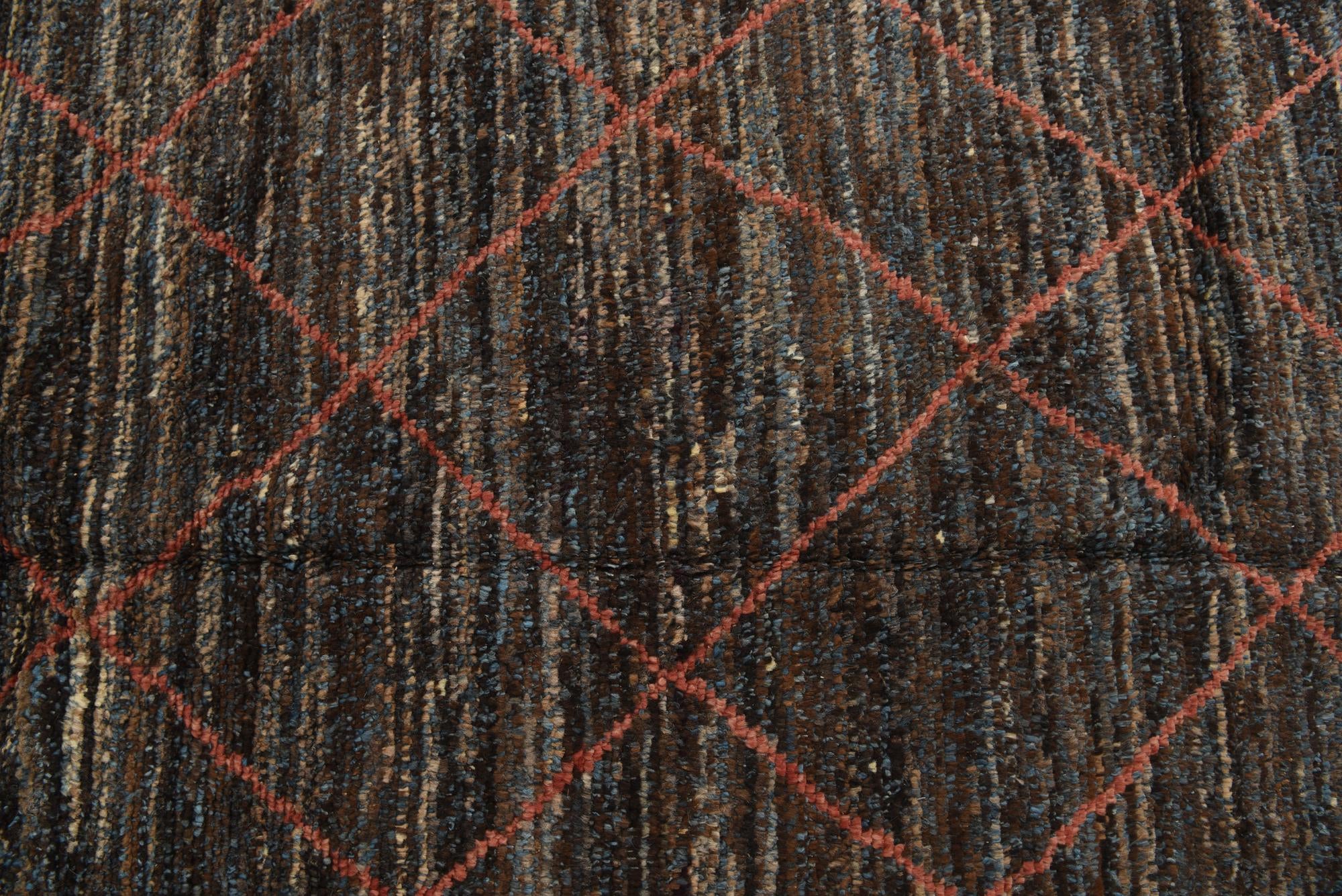 6' 2 x 9' 6 Hand Knotted Moroccan Wool Rug