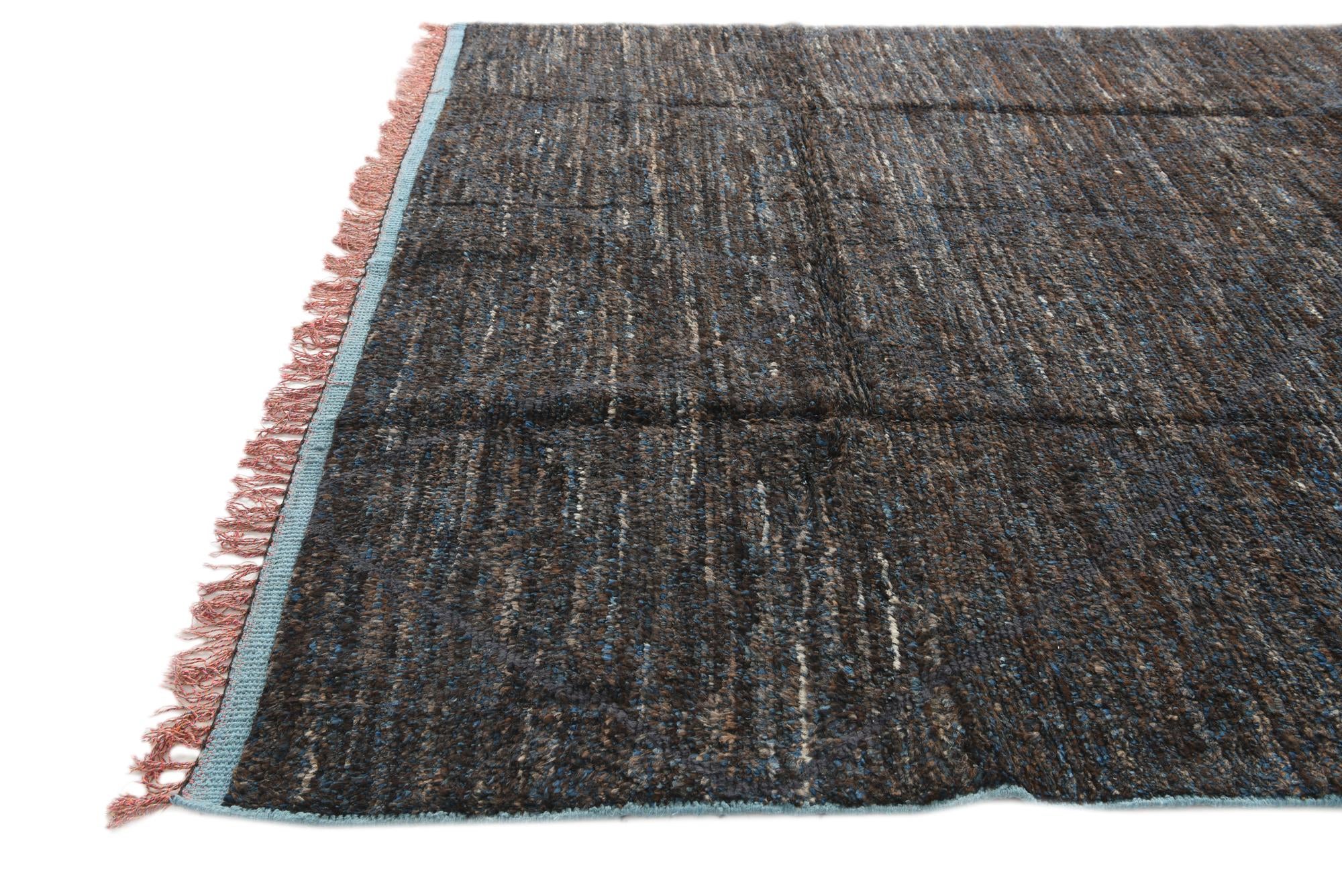 7' 10 x 10' 3 Hand Knotted Moroccan Wool Rug