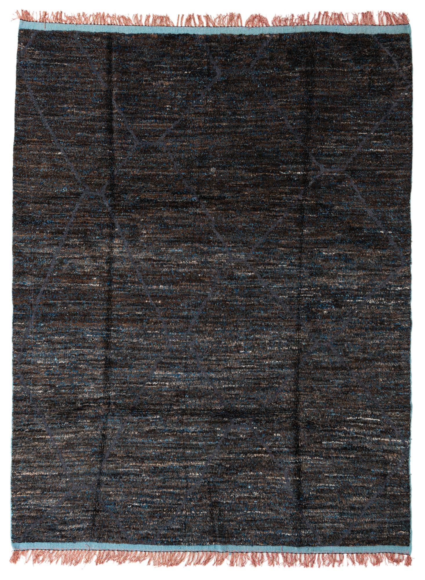 7' 10 x 10' 3 Hand Knotted Moroccan Wool Rug