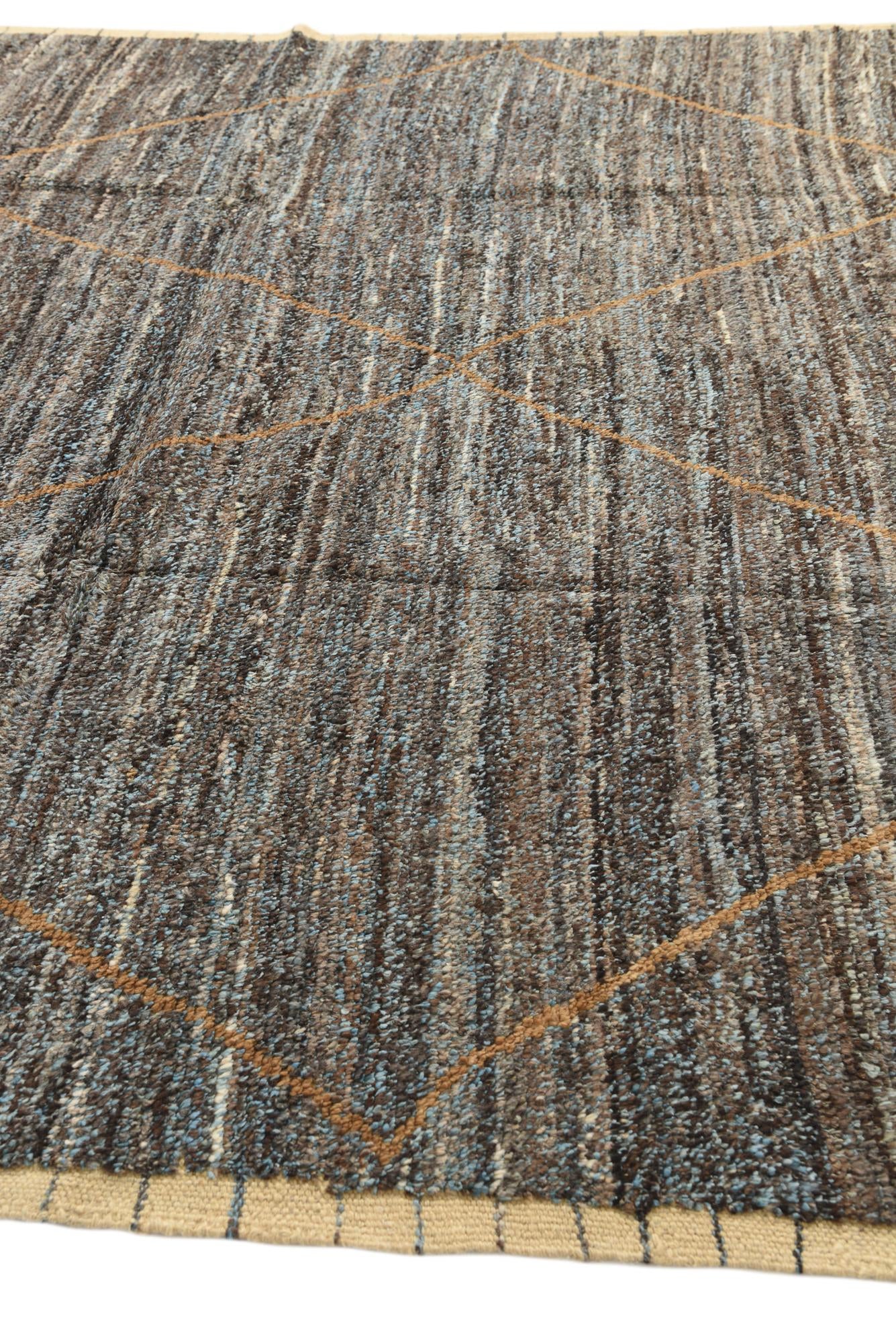 9' 3 x 12' 2 Hand Knotted Moroccan Wool Rug