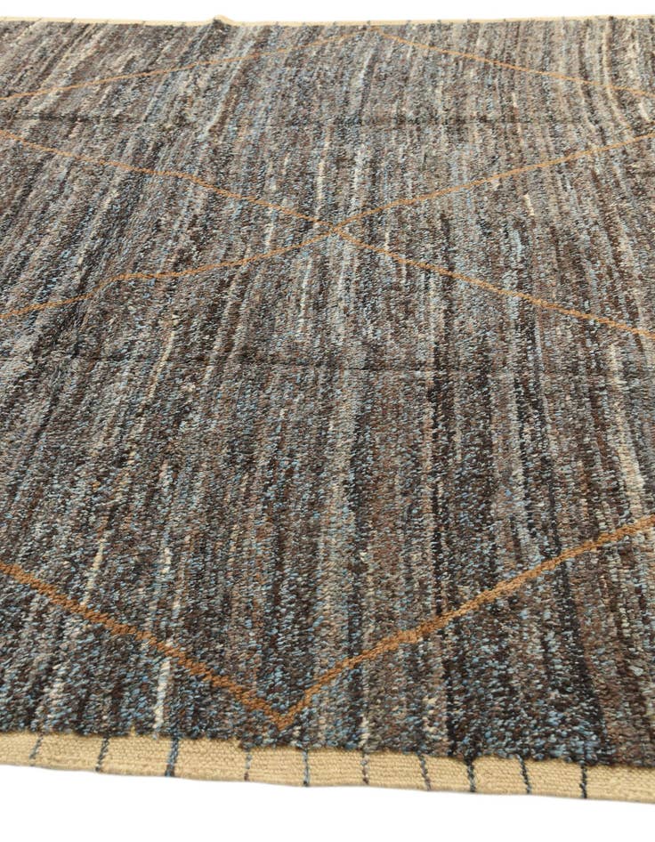 Detail image of 9' 3 x 12' 2  Hand Knotted Moroccan Wool Rug