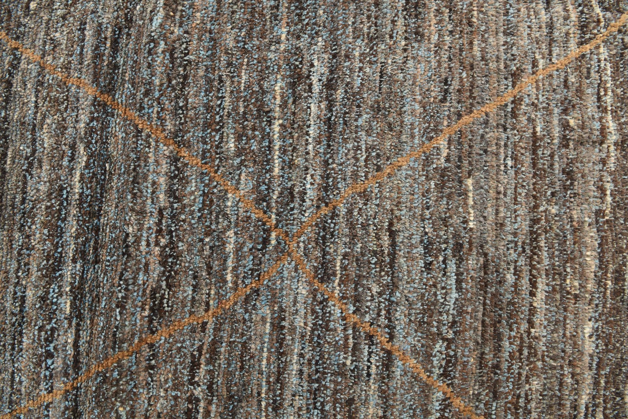 9' 3 x 12' 2 Hand Knotted Moroccan Wool Rug