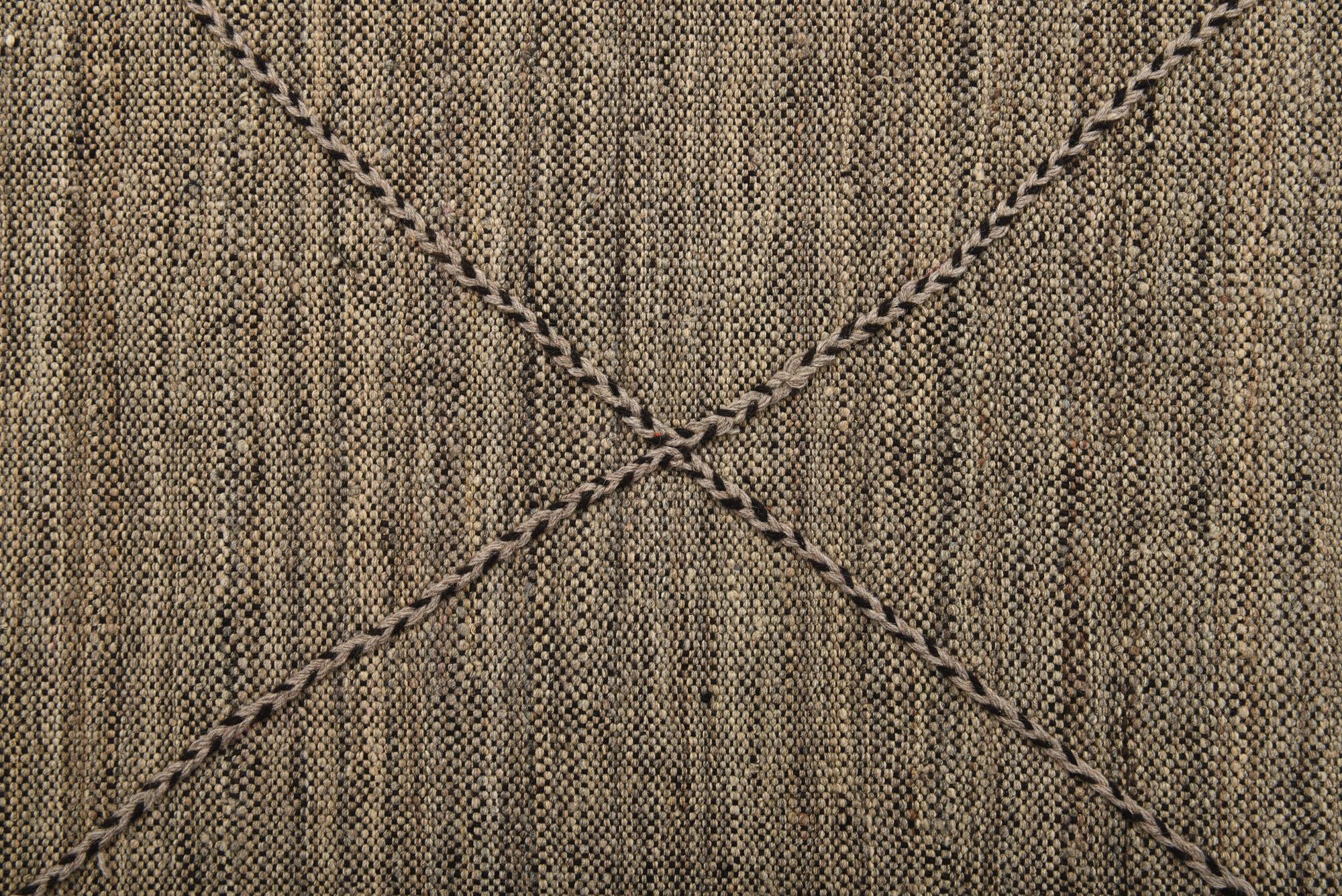 8' 3 x 9' 8 Hand Knotted Moroccan Wool Rug