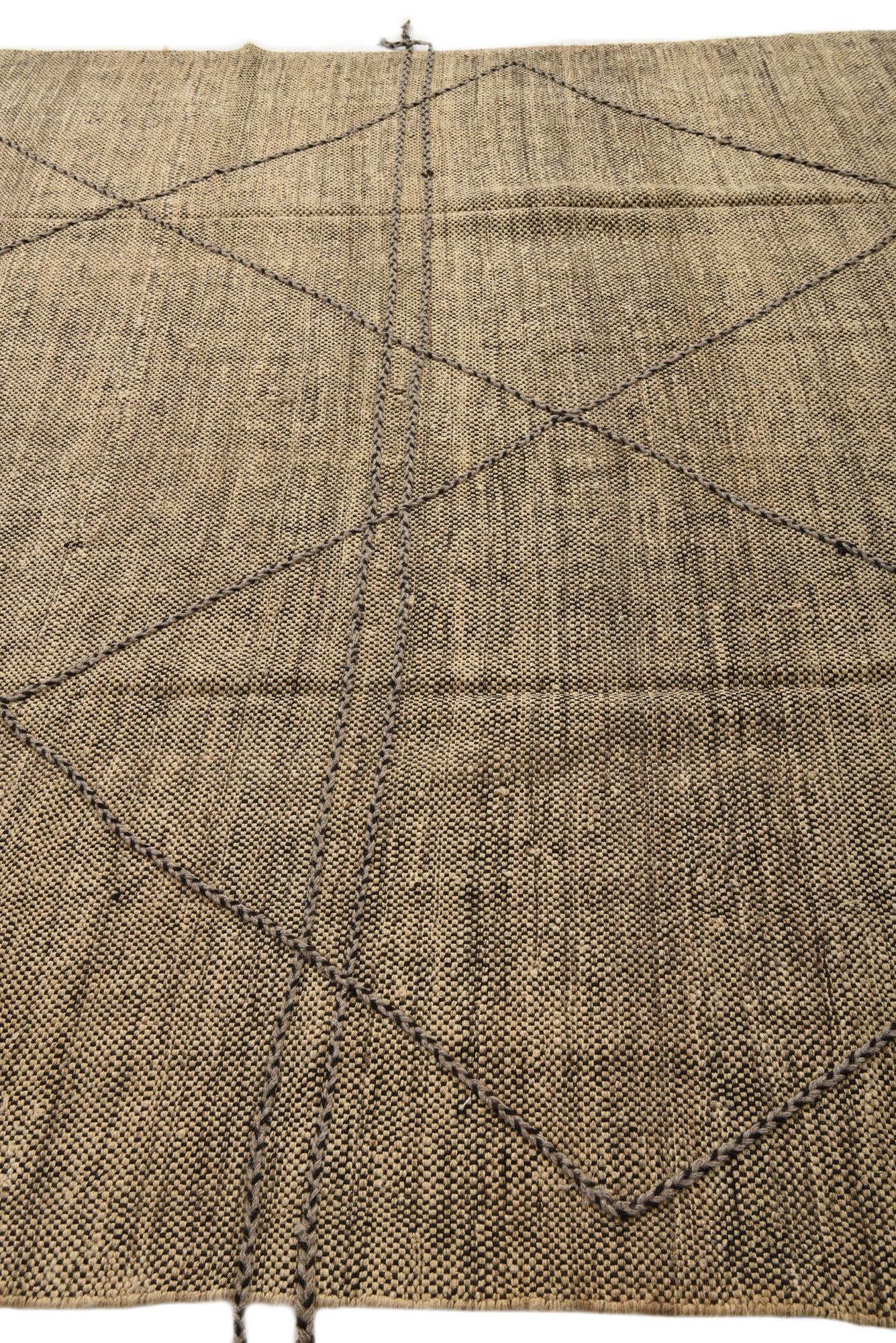 8' 5 x 9' 4 Hand Knotted Moroccan Wool Rug