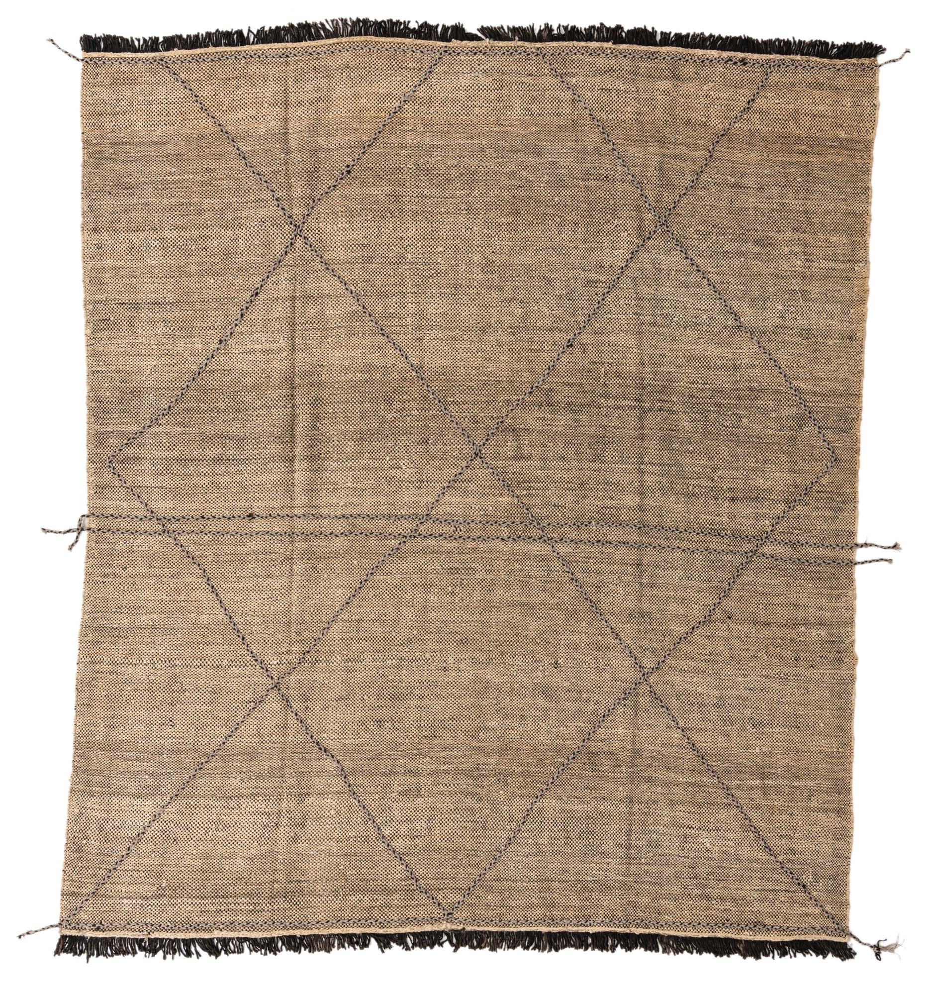 8' 5 x 9' 4 Hand Knotted Moroccan Wool Rug