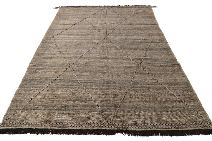 6' 10 x 9' 6 Hand Knotted Moroccan Wool Rug